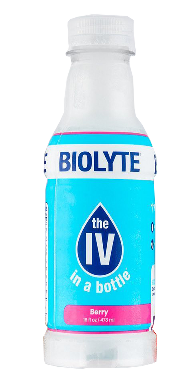 BIOLYTE: Electrolyte Rehydration Berry Drink 16 Oz Bottle